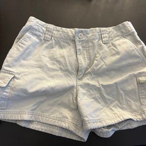 Beige Cargo Shorts w/drawstring at legs & multiple pockets - Sz 7